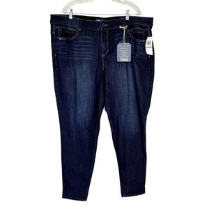 Democracy Jegging Jeans Absolution Booty Lift Dark Indigo SZ 24W NEW